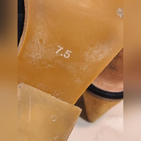 Jeffrey Campbell Cyrus Bow Black Suede Slip On Mule Heel Anthropologie | 7.5 - Picture 10 of 14